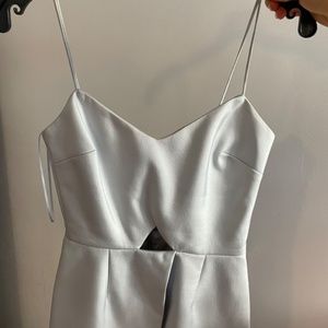 Nicholas blue silk corset